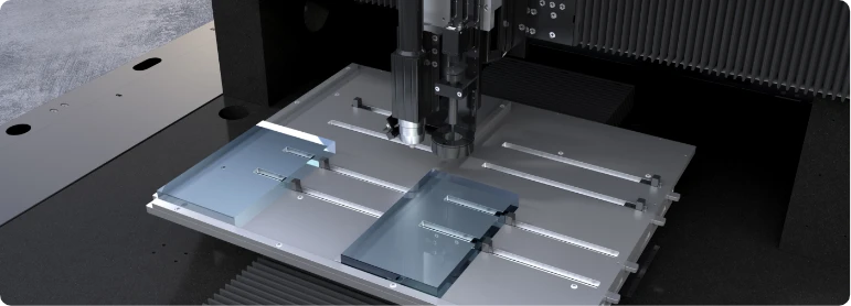 Pneumatic clamping platform